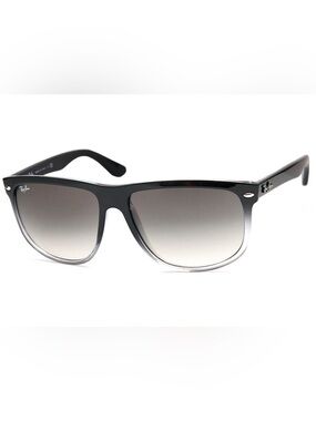 Ray-Ban Black to Clear Gradient Wayfarer Boyfriend Sunglasses $160
